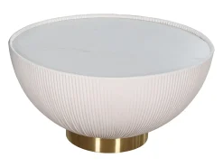 Mesa de centro 70x36x70 cm branca modig m68^ Mesa De Centro