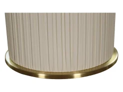 Mesa De Centro| Mesa de centro 80x37x80 cm branca modig m72 Branco / Dourado