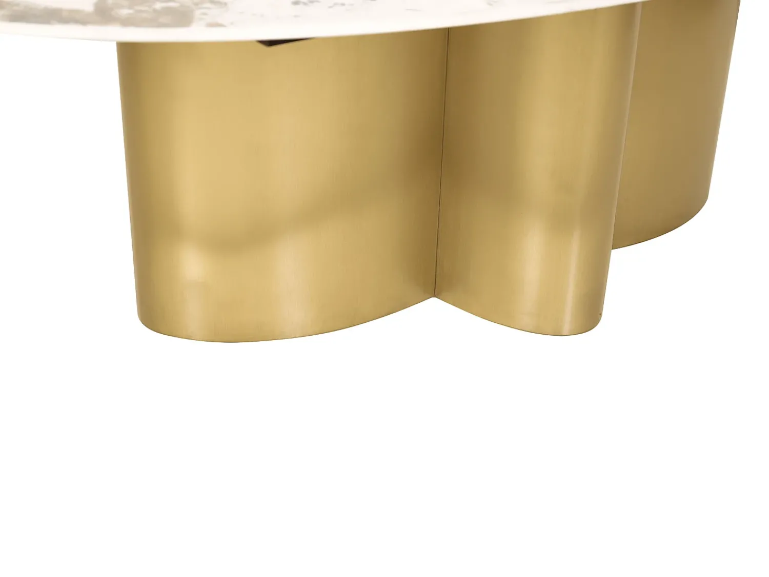 Mesa de centro 130x42x70 cm branco ouro modig m59 Branco / Dourado