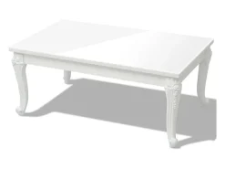 Mesa De Centro|vidaxl Mesa de centro, 100x60x42 cm, brilhante Branco