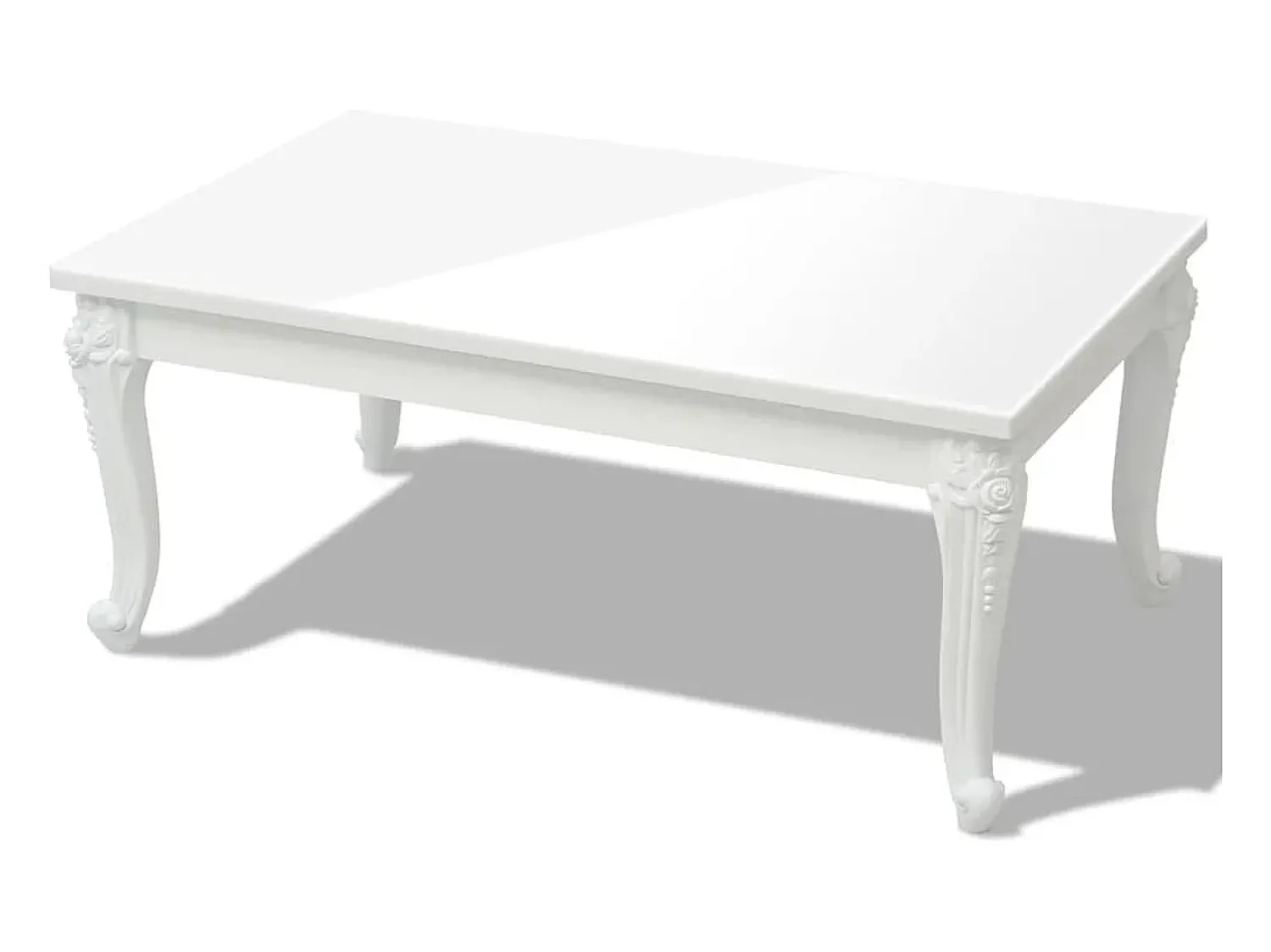 Mesa De Centro|vidaxl Mesa de centro, 100x60x42 cm, brilhante Branco