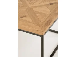 Mesa De Centro* Mesa de centro 114x42x60 cm carvalho natural indus in05-0 Cinzento / Castanho