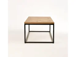 Mesa De Centro* Mesa de centro 114x42x60 cm carvalho natural indus in05-0 Cinzento / Castanho