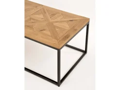 Mesa De Centro* Mesa de centro 114x42x60 cm carvalho natural indus in05-0 Cinzento / Castanho