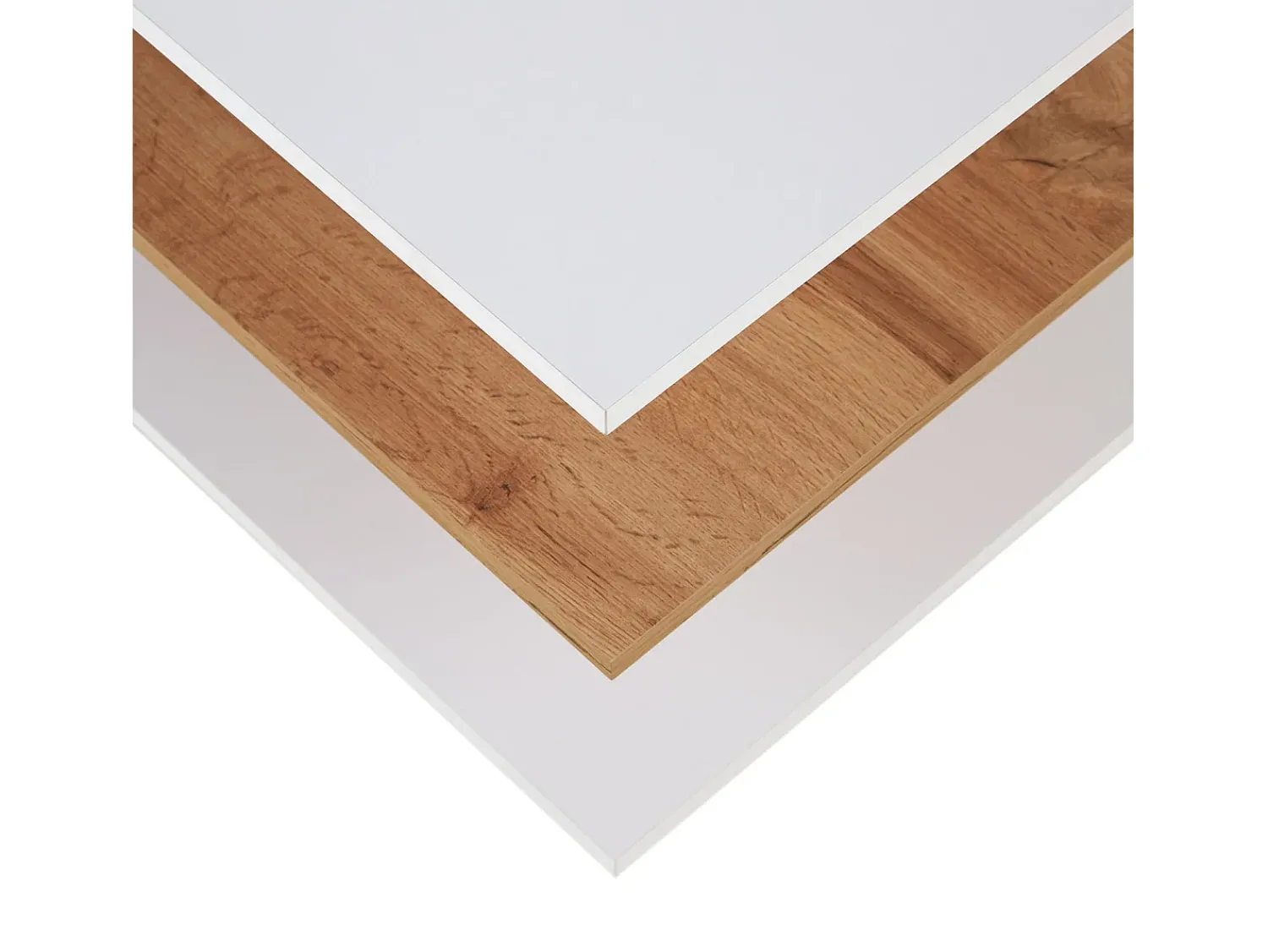 Mesa De Centro| Mesa de Centro 90x41x50 cm Carvalho Branco Castanho / Branco