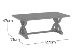 Mesa de centro 127x47x71 cm Avola av1932-1^ Mesa De Centro