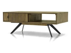 Best Mesa de centro 120x45x60 cm castanha Massa MASL06 Cinzento / Castanho