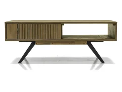 Best Mesa de centro 120x45x60 cm castanha Massa MASL06 Cinzento / Castanho
