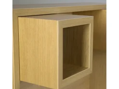 Mesa De Centro| Mesa de Centro 80x80x35 cm Castanha Castanho