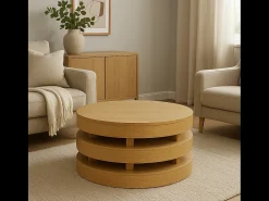 Mesa de Centro 91,5x48,5x91,5 cm Avola av2370-20^ Mesa De Centro