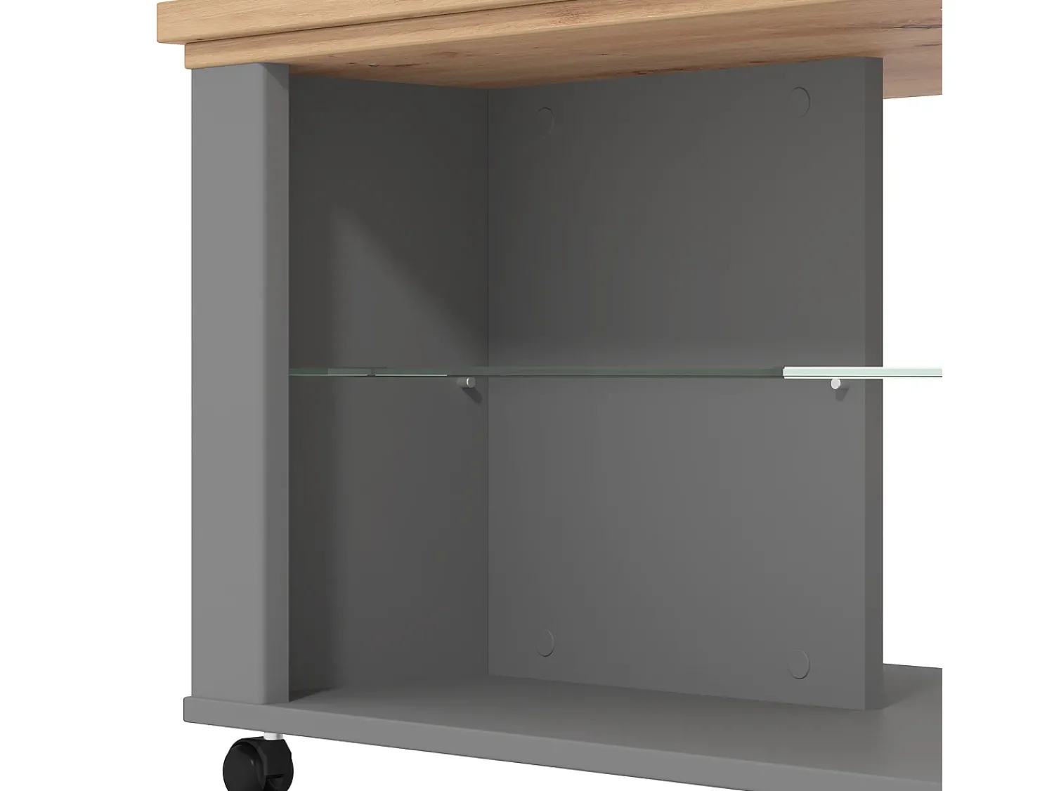 Mesa de Centro 114,5x49x50,5 cm Cinza^ Mesa De Centro