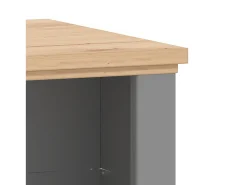 Mesa de Centro 114,5x49x50,5 cm Cinza^ Mesa De Centro