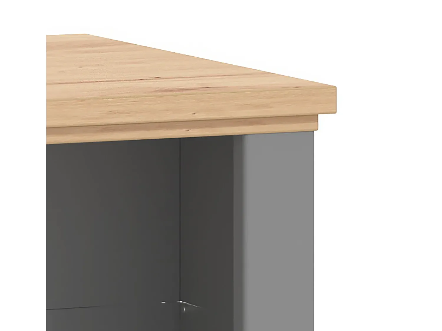 Mesa de Centro 114,5x49x50,5 cm Cinza^ Mesa De Centro