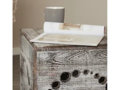 Mesa de Centro 45x45x45 cm Cinza^ Mesa De Centro