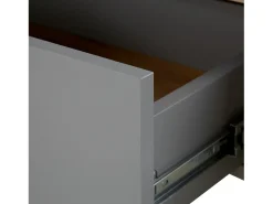 New Mesa de Centro 110x40,5x60 cm cinza Cinzento / Castanho