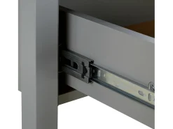 New Mesa de Centro 110x40,5x60 cm cinza Cinzento / Castanho