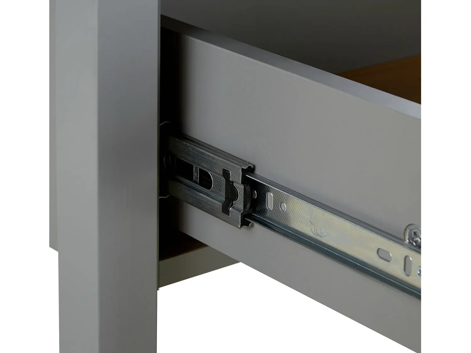 New Mesa de Centro 110x40,5x60 cm cinza Cinzento / Castanho