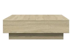 Mesa De Centro*vidaxl Mesa de centro 90x90x28 cm contraplacado carvalho sonoma Natural claro