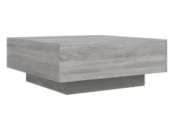 Mesa De Centro|vidaxl Mesa de centro 80x80x31 cm contraplacado sonoma Cinzento