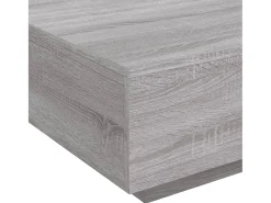 Mesa De Centro|vidaxl Mesa de centro 80x80x31 cm contraplacado sonoma Cinzento