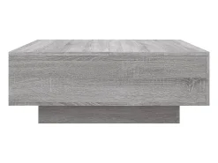 Mesa De Centro|vidaxl Mesa de centro 80x80x31 cm contraplacado sonoma Cinzento