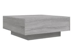 Mesa De Centro|vidaxl Mesa de centro 80x80x31 cm contraplacado sonoma Cinzento