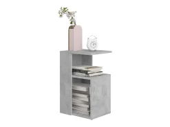 Mesa de centro 36x30x56 cm contraplacado cimento PT962864^ Mesa De Centro