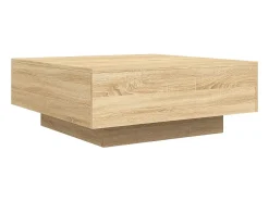 Outlet Mesa de centro 80x80x31 cm contraplacado carvalho sonoma PT467864 Castanho