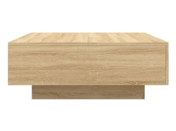Outlet Mesa de centro 80x80x31 cm contraplacado carvalho sonoma PT467864 Castanho