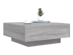 Clearance Mesa de centro 80x80x31 cm contraplacado sonoma PT522189 Cinzento