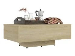 Mesa De Centro* Mesa de centro 85x55x31 cm contraplacado carvalho sonoma PT392960 Castanho