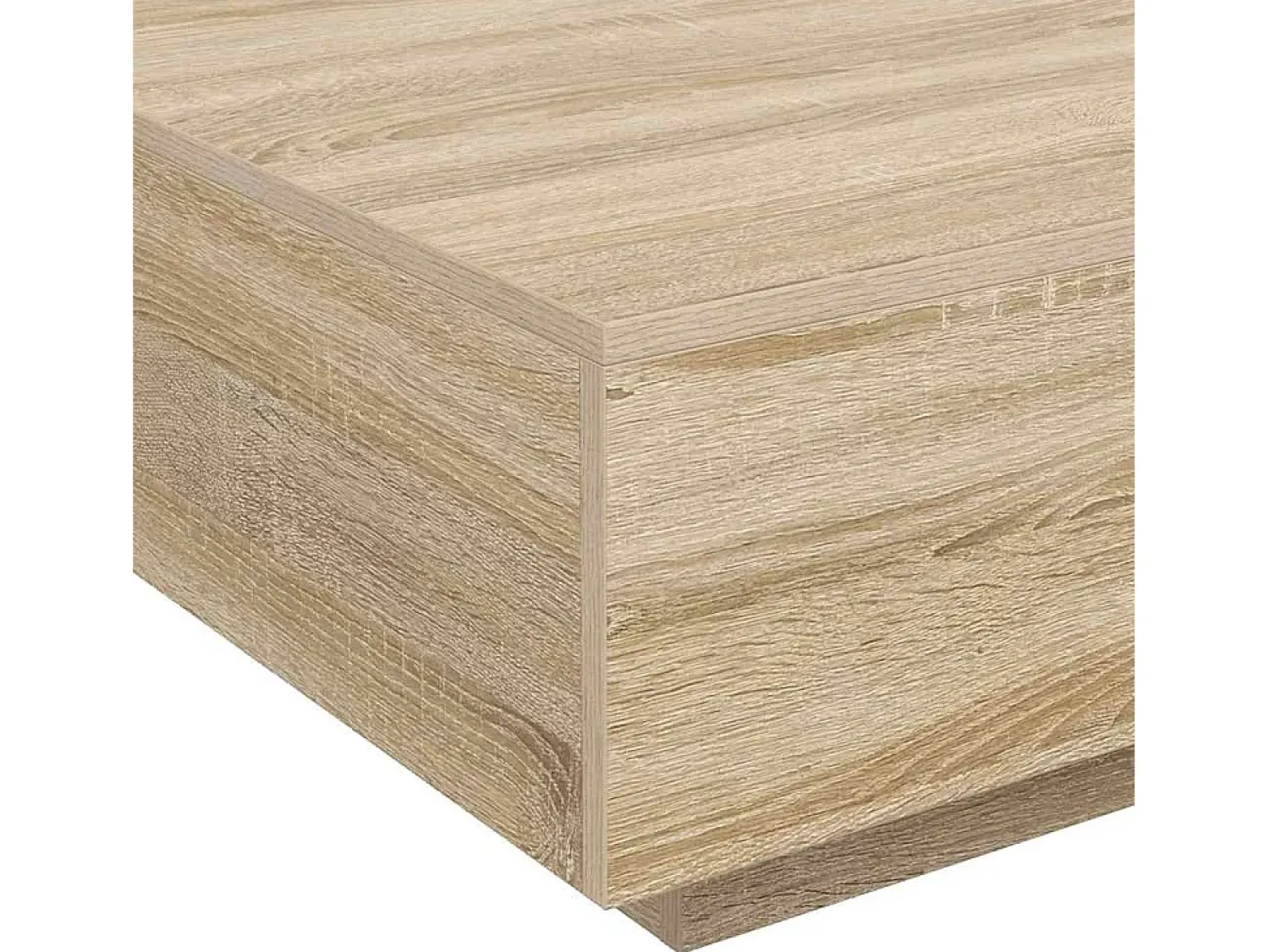 vidaxl Mesa de centro 80x80x31 cm contraplacado carvalho sonoma^ Mesa De Centro