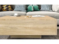 Online vidaxl Mesa de centro 85x55x31 cm contraplacado carvalho sonoma Natural claro