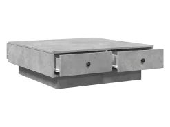vidaxl Mesa de centro 90x90x28 cm contraplacado cimento^ Mesa De Centro