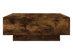 Mesa De Centro* Mesa de centro 80x80x31 cm contraplacado carvalho fumado PT539465 Castanho