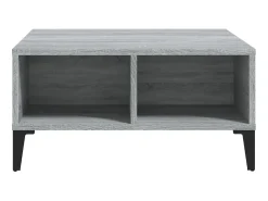 Mesa de centro 60x60x30 cm contraplacado cor sonoma PT574336^ Mesa De Centro