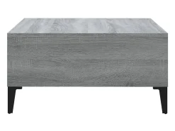 Mesa de centro 60x60x30 cm contraplacado cor sonoma PT574336^ Mesa De Centro