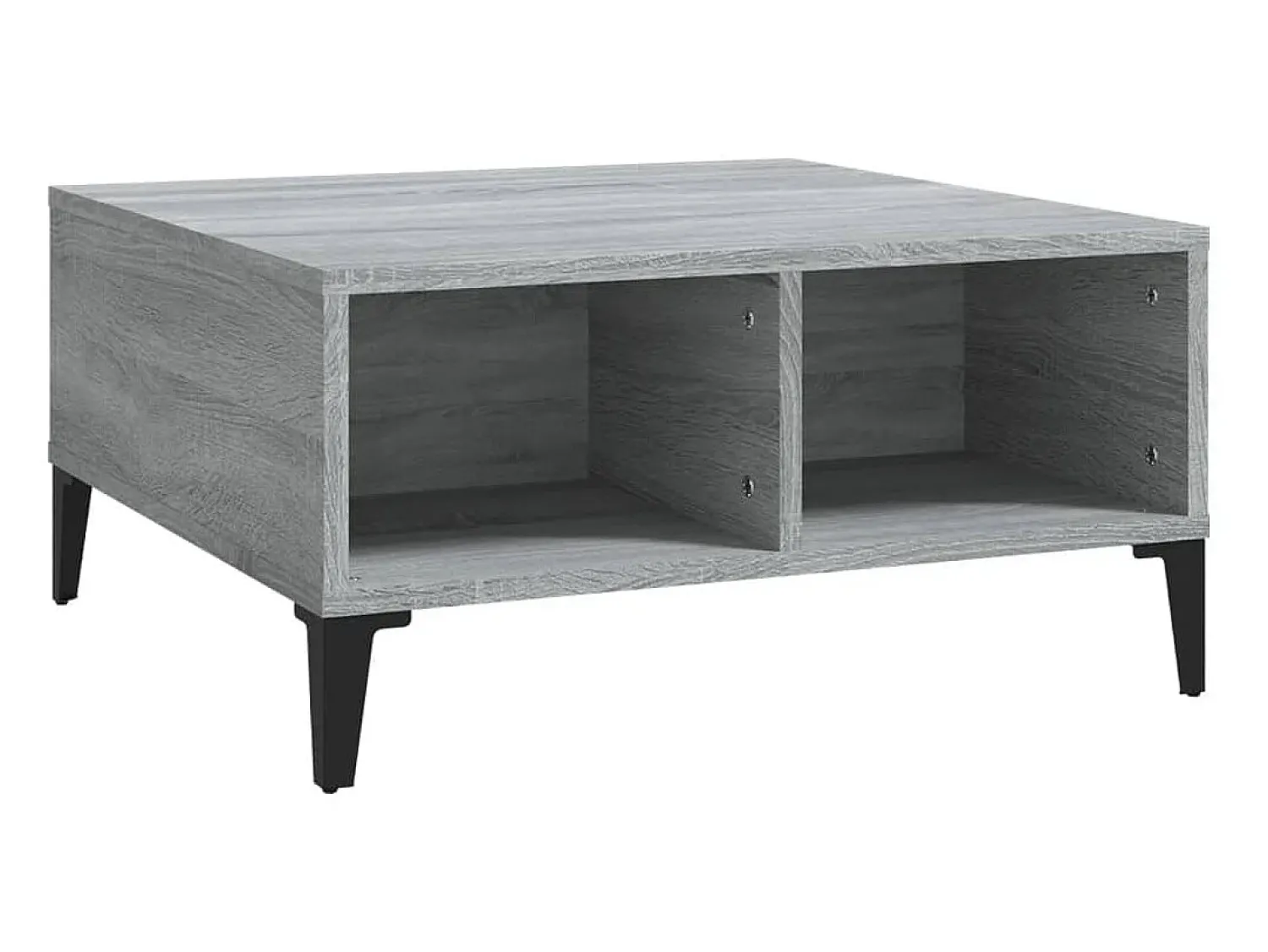 Mesa de centro 60x60x30 cm contraplacado cor sonoma PT574336^ Mesa De Centro