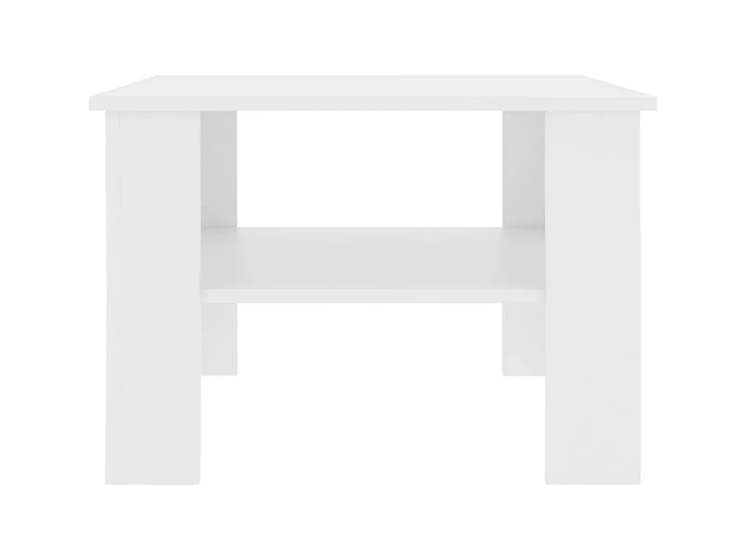 Clearance Mesa de centro 60x60x42 cm contraplacado PT536909 Branco
