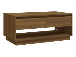 Mesa De Centro| Mesa de centro 102,5x55x44 cm contraplacado carvalho PT561734 Castanho