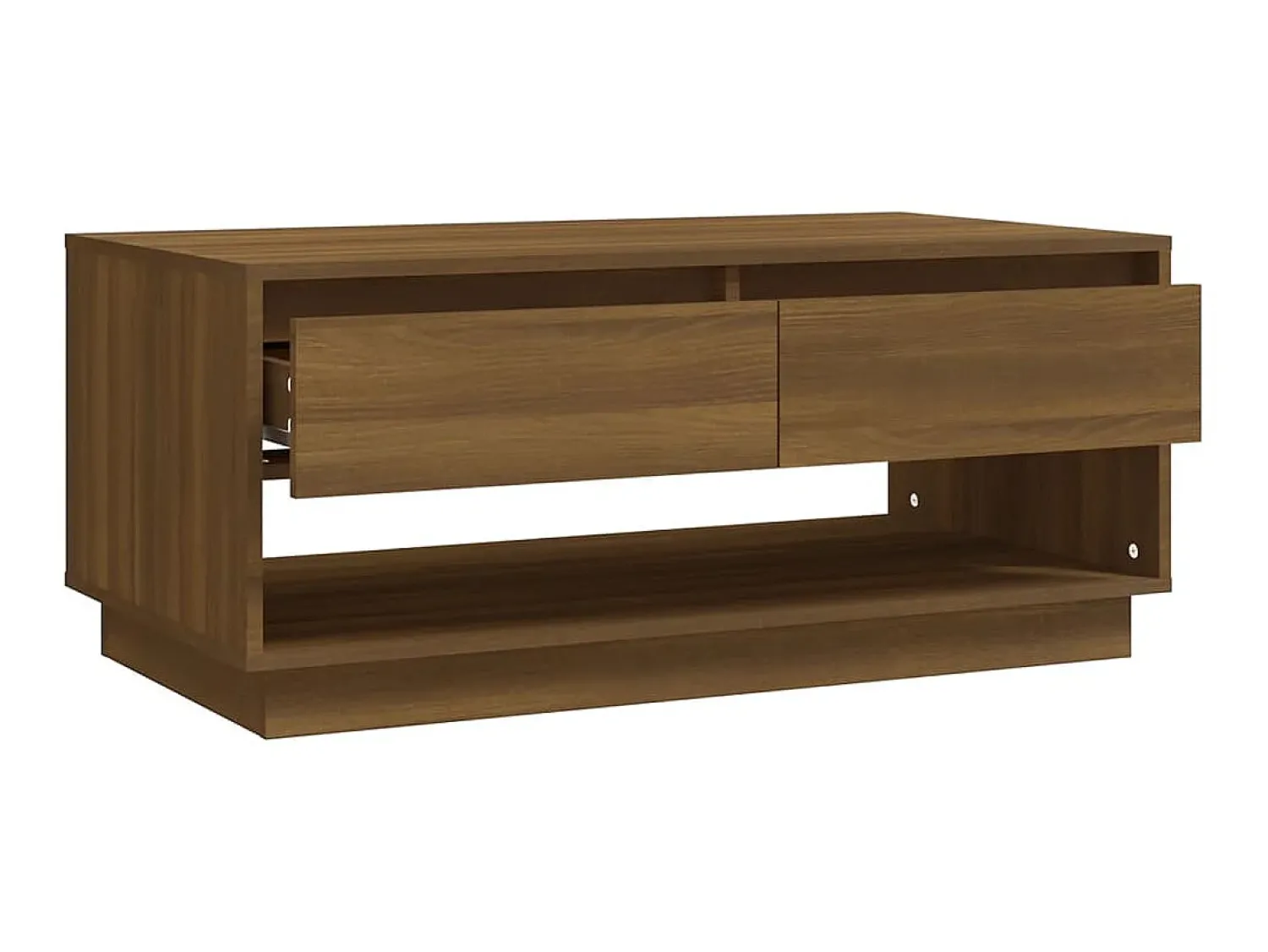 Mesa De Centro| Mesa de centro 102,5x55x44 cm contraplacado carvalho PT561734 Castanho