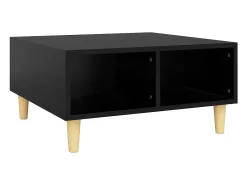 Clearance vidaxl Mesa de centro 60x60x30 cm contraplacado Preto