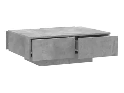 Mesa De Centro| Mesa de centro 90x60x31 cm contraplacado cimento PT628660 Cinzento