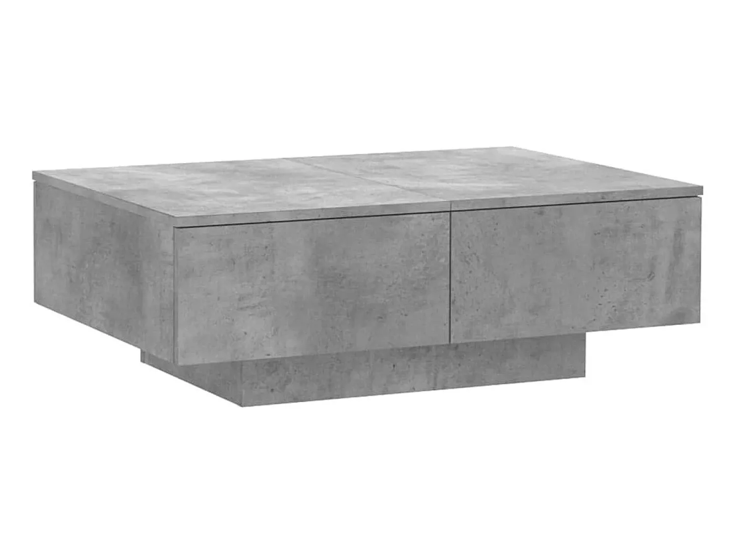 Mesa De Centro| Mesa de centro 90x60x31 cm contraplacado cimento PT628660 Cinzento