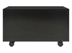 Discount vidaxl Mesa de centro 60x60x35 cm contraplacado brilhante Preto