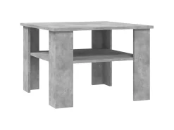 Sale Mesa de centro 60x60x42 cm contraplacado cimento PT488604 Cinzento