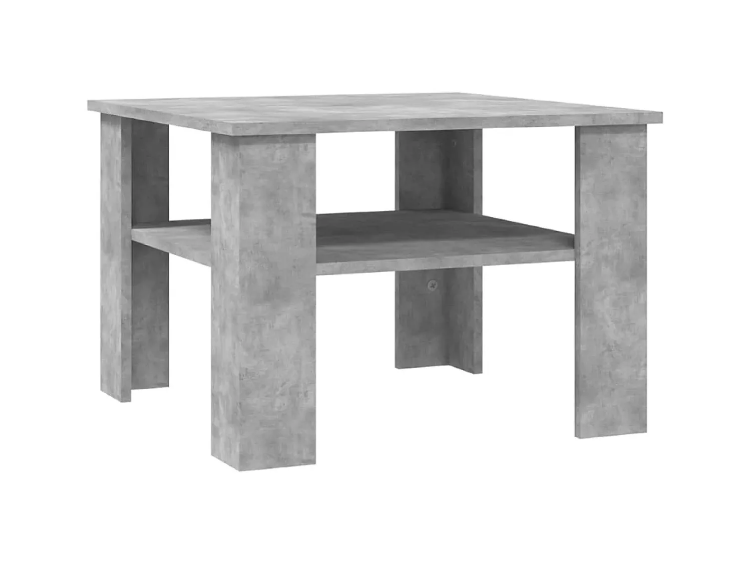 Sale Mesa de centro 60x60x42 cm contraplacado cimento PT488604 Cinzento