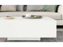 Mesa De Centro*vidaxl Mesa de centro 85x55x31 cm contraplacado Branco