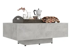 Mesa De Centro* Mesa de centro 85x55x31 cm contraplacado cimento PT288866 Cinzento