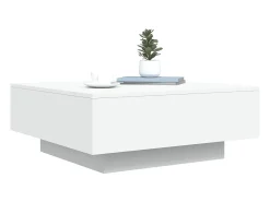 Mesa De Centro|vidaxl Mesa de centro 80x80x31 cm contraplacado Branco